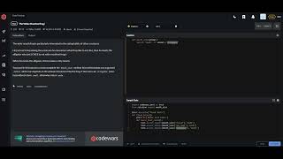 codewars python The Wide Mouthed frog!