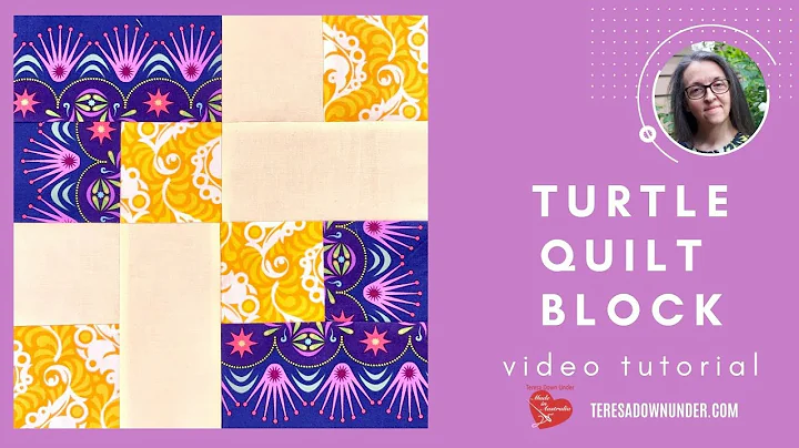 Turtle quilt block video tutorial