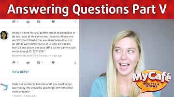 My Cafe Game Answers to Questions Part 5