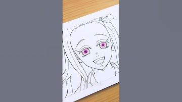 Drawing NEZUKO 😊 || Demon Slayer / Kimetsu no Yaiba #shorts #demonslayer