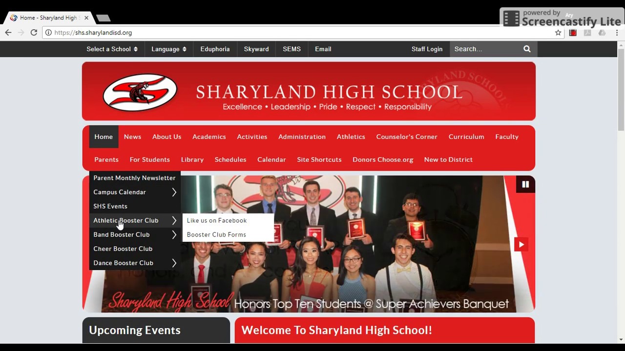 How to access Sharyland High School Athletic Booster Club Forms to download