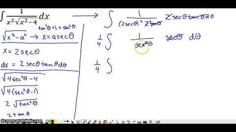 Integration by Trigonometric Substitution - Secant