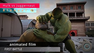 HULK vs JUGGERNAUT Fight | Blender CGI Short
