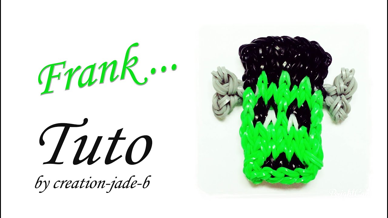 Tuto Rainbow Loom - Halloween Frankenstein ! - YouTube