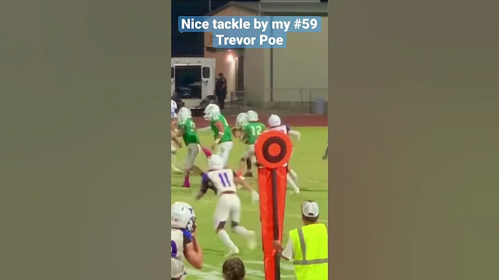 Nice tackle by #59 Trevor Poe in the George West L...