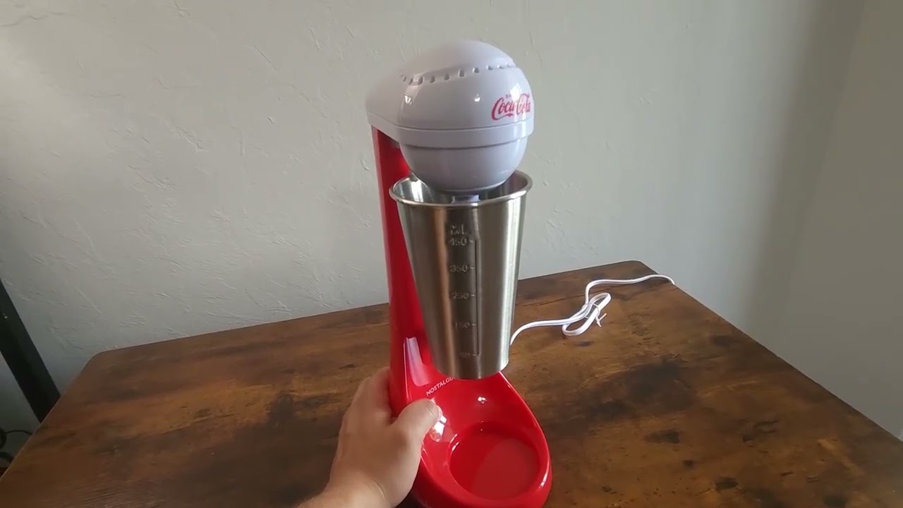 Nostalgia Mlks100coke Coca-Cola Limited Edition Two-Speed Milkshake Maker