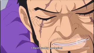 Fujitora Apologizes to King Riku #One Piece