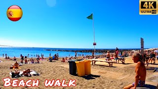 Tenerife today. Beach Walk. travel vlog. Spain 4K