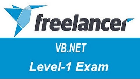 Freelancer.com VB.NET Level-1 Test Answers