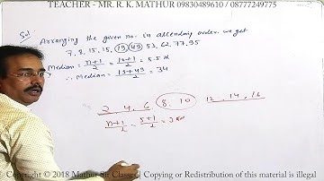 Calculation of  Mean deviation | Statistics | Mathematics | Mathur Sir Classes