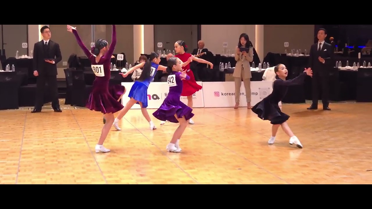 Yujie Liang China Rumba korea Open Under 12 solo Semi Final 코리아오픈 언더 12 ...