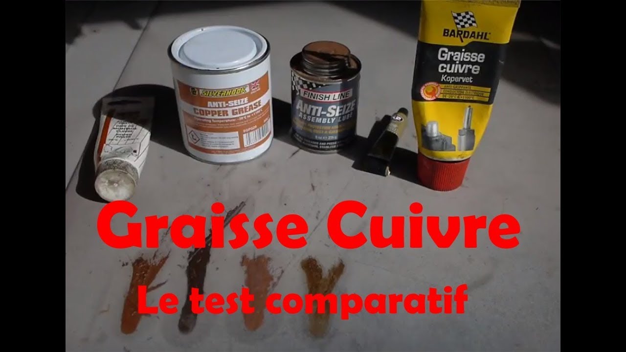 Graisse Cuivre, Test comparatif ( Part 1) 