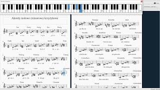 Akordy molowe (minorowe) krzyżykowe #153 piano tutorial