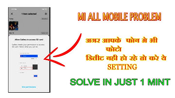 Allow gallery to access sd card // "modify or delete the contents of your SD card #mobile_master