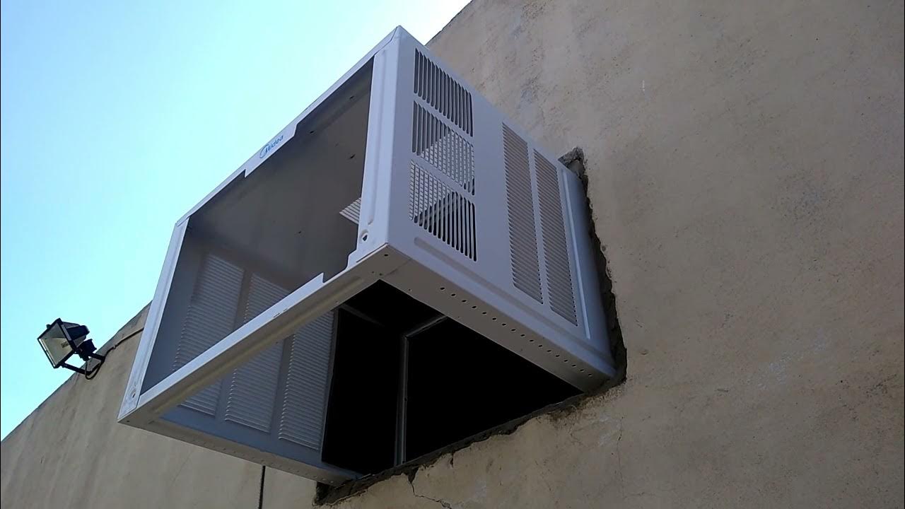 Como colocar/ instalar aire acondicionado de ventana 2022 / how to place  window air conditioner - YouTube
