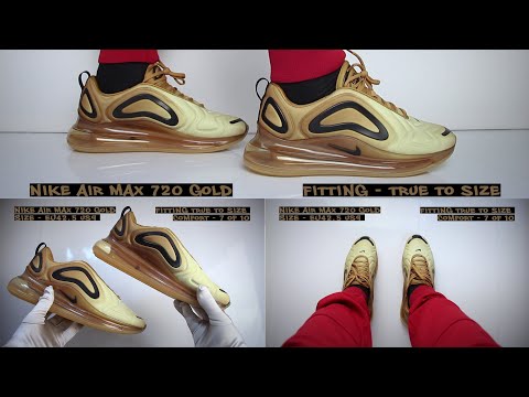 air max 720 gold on feet