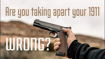 Taking Apart your 1911- The ACW Way