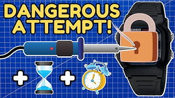 😱 RISKY Casio W800H Mod Attempt ☠⌚ Can I UNLOCK SECRETS? 🔓🤫