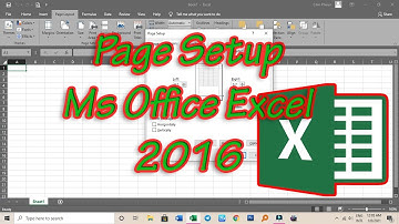 Page Setup Microsoft Office Excel 2016