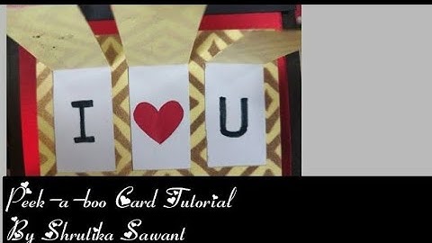 Peek-a-boo Card Tutorial by Shrutika Sawant | Part of Explosion Box