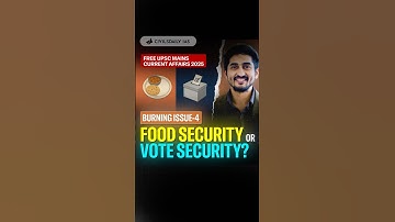 FOOD SECURITY OR VOTE SECURITY? | BURNING ISSUE- #currentaffairs2025 #upsc #ias #civilserviceexam