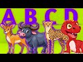 ABC Prehistoric Safari Animals Sounds Song | Safari animals for kids | Little kids safari 