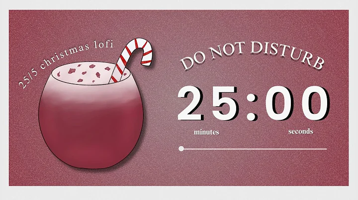 🍬 5 Hour Study With Me (Candy Cane Cocktail) | 25/5 Pomodoro Timer + Christmas Lofi | ADHD 🎄✨