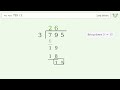 795/3 Long Division — Step-by-Step | Tiger Algebra Solver