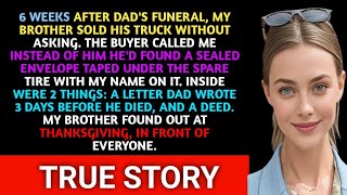 Six Weeks After Dad Funeral My Brother Sold His Truck Then the Buyer Called Me.