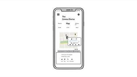 The Corona Diaries (Balsamiq Prototype)