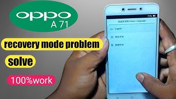 Oppo A71 Recovery Mode Problem | Oppo Fastboot Recovery Mode Remove