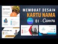 [New] Membuat Name ID Card Kartu Nama di CANVA | hanya 5 menit menggunakan template free di CANVA