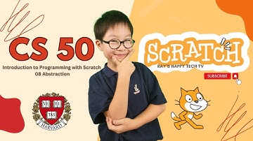 Harvard CS50-Programming with Scratch 08-Abstraction.lecture highlights and assignment demonstration