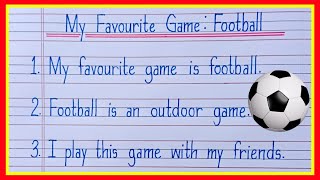 Essay on My Favourite Game Football | My Favourite Game Football | 10 lines on My Favourite Game screenshot 5
