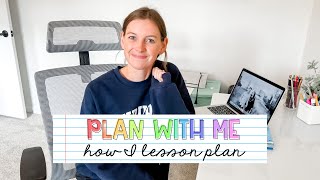 PLAN A WEEK WITH ME | how I lesson plan