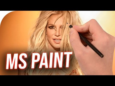 How to draw BRITNEY SPEARS in MS PAINT #3