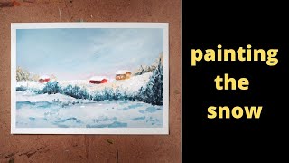 Acrylic tutorial | Snow