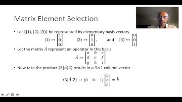 Tutorial: Quantum Mechanical Operators and the Hamiltonian