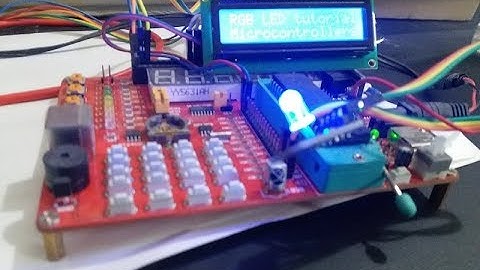 Single RGB LED interfacing with pic microcontroller