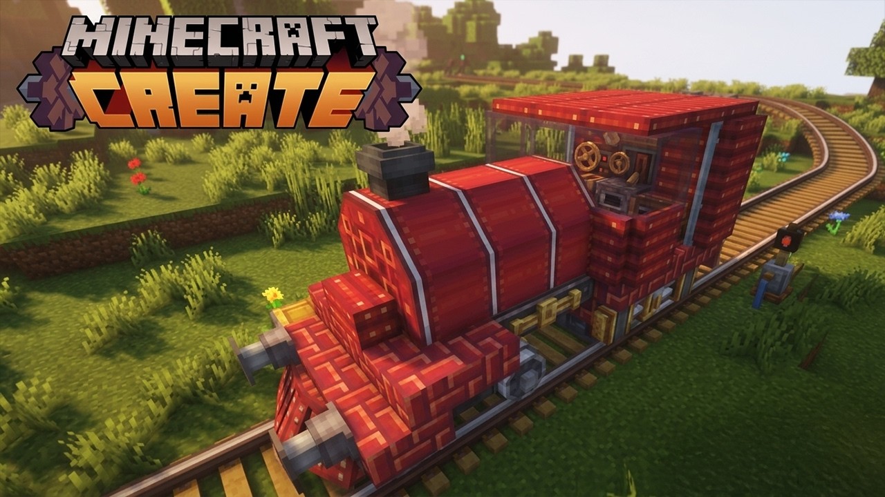 Minecraft Trainboy Create Building My First Train in Minecraft Create - YouTube