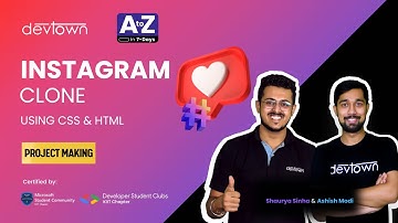 [LIVE] DAY 07 - Instagram clone using HTML & CSS | Project Making | COMPLETE in 7 - Days
