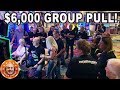 🤑HIGH LIMIT GROUP SLOT PULL 🤑$6,000 on Lock It Link & Dragon Link 🎰