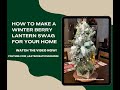 How to Make a Winter Frost Lantern Swag &amp; Centerpiece Tutorial with Kat from KatsCreationsNMore