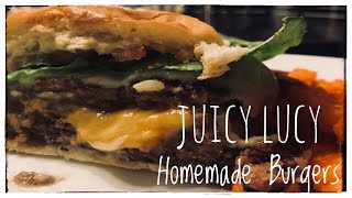 MAKING JUICY LUCY BURGERS AT HOME