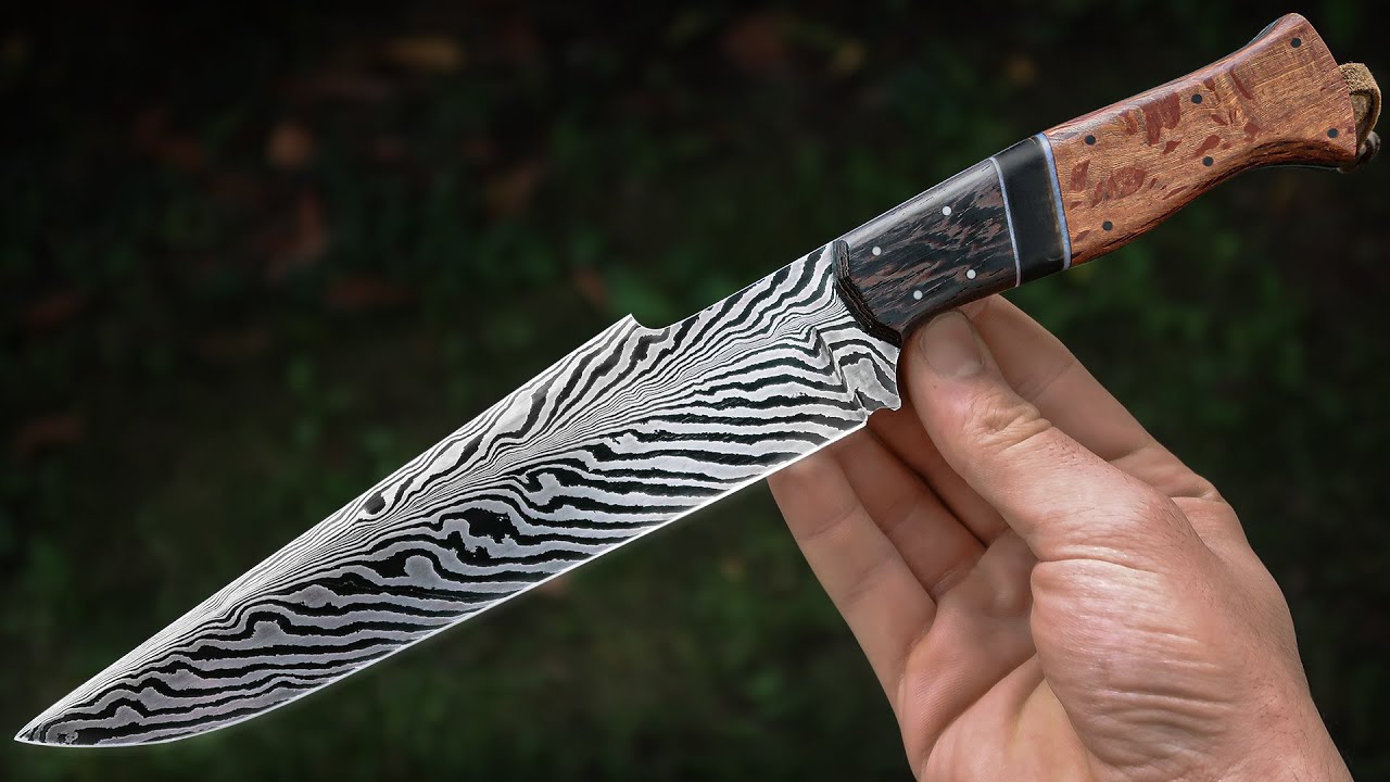 Knife Making: Feather Damascus Hunter