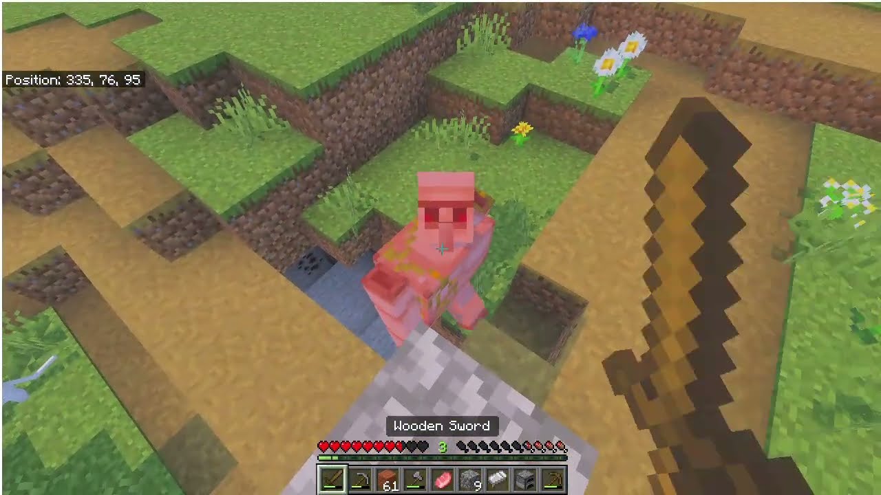 Playing Minecraft Bedrock Survival part 1