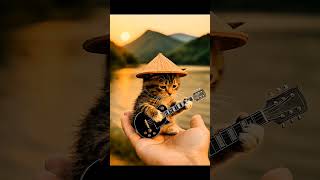 cat cover guitar, Always remember us this way 😺🎸#shorts #cat #cute #cover