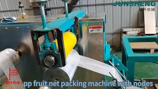 pp fruit net packing machine with nodes