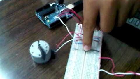 Motor dc controlado por arduino usando puente H