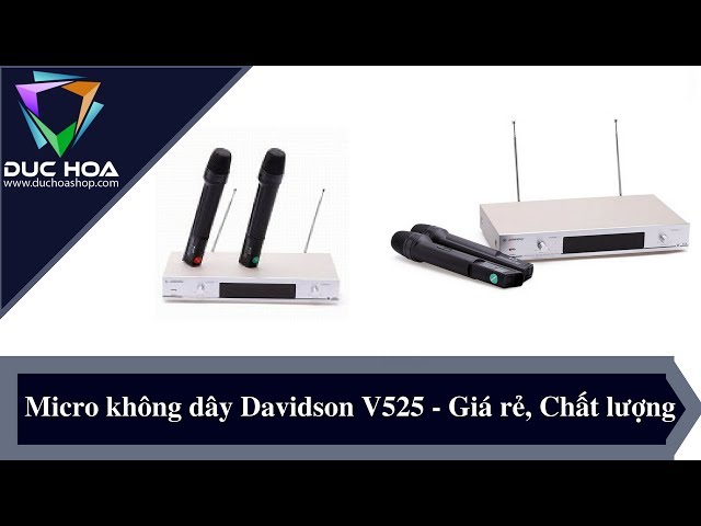 Micro Davidson V525 Giá: 890.000đ - Micro không dây giá rẻ - duchoashop.com